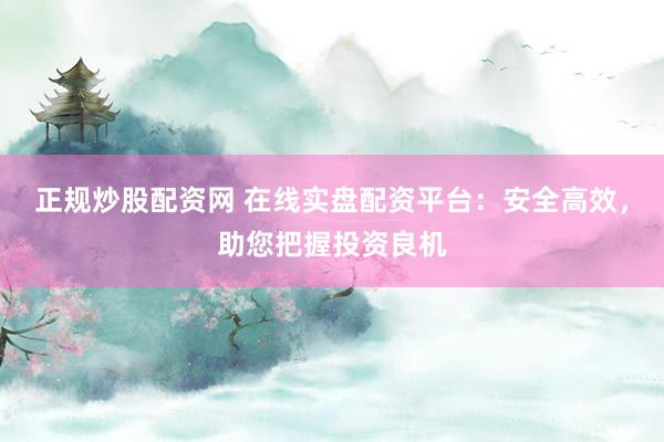 正规炒股配资网 在线实盘配资平台：安全高效，助您把握投资良机