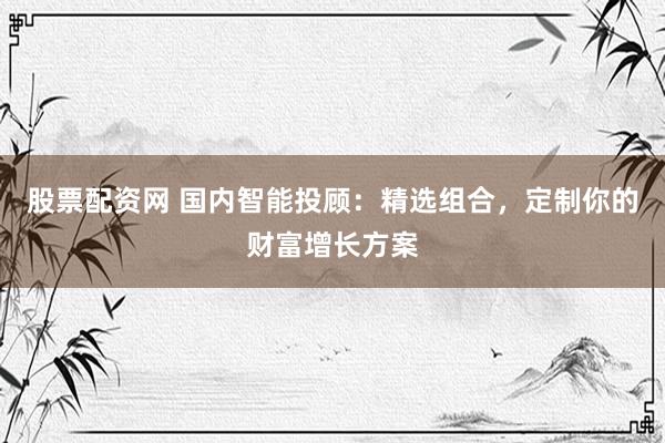 股票配资网 国内智能投顾：精选组合，定制你的财富增长方案