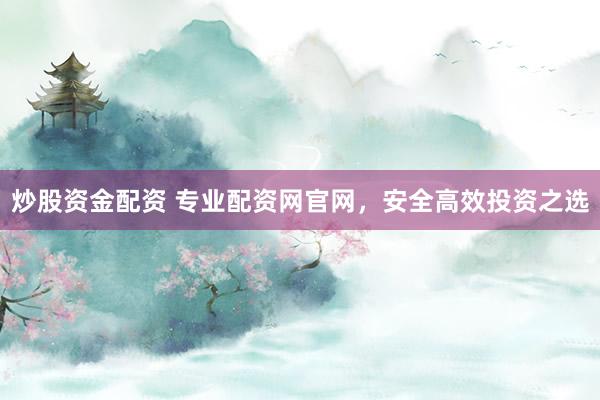炒股资金配资 专业配资网官网，安全高效投资之选
