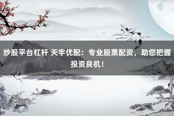 炒股平台杠杆 天宇优配：专业股票配资，助您把握投资良机！