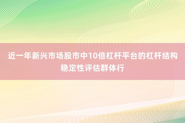 近一年新兴市场股市中10倍杠杆平台的杠杆结构稳定性评估群体行