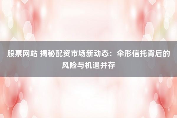 股票网站 揭秘配资市场新动态：伞形信托背后的风险与机遇并存