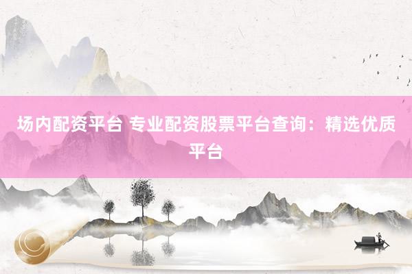 场内配资平台 专业配资股票平台查询：精选优质平台